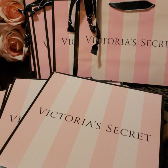 VICTORIAS Secret Gift bag&box&paper 7x7s - Picture 2 of 7